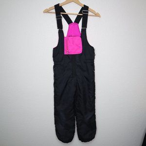 Raewiks girls snow bib youth large black pre-owned